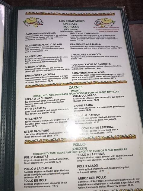 Start your review of Los Compadres. Overall rating. 390 reviews. 5 stars. 4 stars. 3 stars. 2 stars. 1 star. Filter by rating. Search reviews. Search reviews. Todd F. Colusa, CA. 1. 5. Aug 28, 2023. Best Mexican food in Reno. The service and setting are great. Great place to relax and good margaritas. Helpful 0. Helpful 1. Thanks 0. Thanks 1 ...