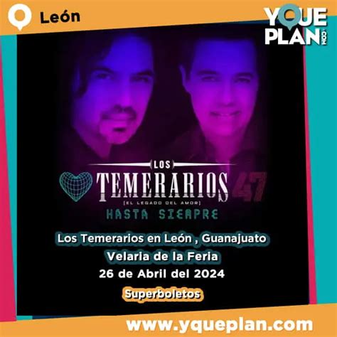Los Temerarios Tour 2024 "Hasta Siempre" presale passwords are used during this Official Platinum presale, so that if you have a correct and working presale password you can access a special official reserved block of official platinum tickets before the general public.These tickets are being held back for sale during this presale so take advantage while you can!. 