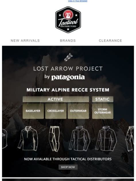Lost arrow patagonia. May 21, 2019 · Patagonia’s Lost Arrow Project is displaying a prototype 3-season uniform. The idea is to offer a single, multi-environment, multi-season uniform solution since there have been so many calls for hot weather, jungle and swimmers specialty uniforms. The challenge wasn’t so much in the cut of the uniform as the material. 