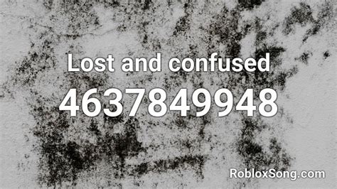 Lost frightened confused good roblox id. Things To Know About Lost frightened confused good roblox id. 