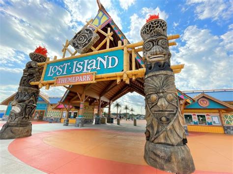 Lost island amusement park. 