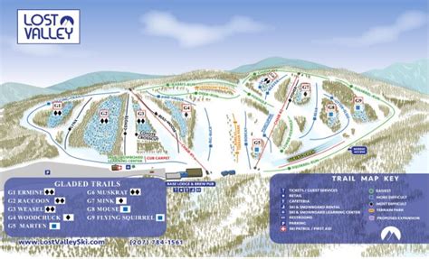 Lost valley ski resort. Lost Valley Terrain Overview Lost Valley has a total of 31 ski trails, which are serviced by 4 ski lifts, gondolas and/or trams. Lost Valley is considered a smaller than average ski area, with only a maximum of 45 acres available to ski. This area is equivalent to 18 hectares, 0.1 square miles, or 0.2 square kilometers. 
