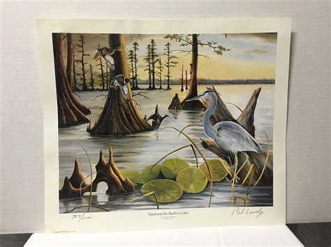 Lot 135: Phil Lavely Lithograph " Cypress Pond Pintails" - Invaluable