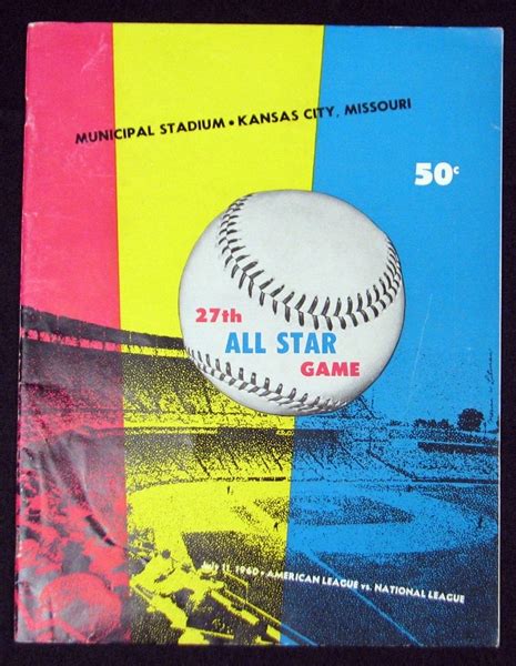 Lot Detail 1960 MLB All Star Game Program Kansas City Version