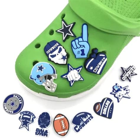 Lot Of 2 Dallas cowboys Shoe Charms For Crocs eBay