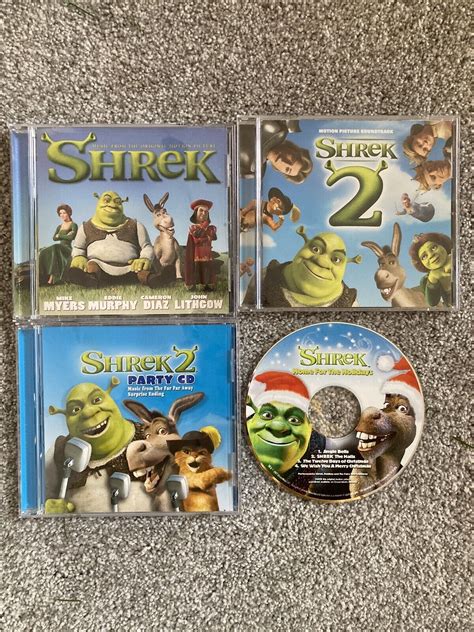 Lot Of 4 SHREK CDS SHREK 1, 2, Home For The Holidays, Party