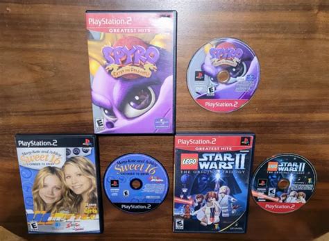 Lot of 3~PS2~SPYRO: ENTER DRAGONFLY~MARY-KATE/ASHLEY: SWEET 16~LEGO ...