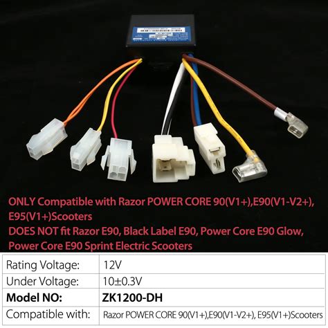 LotFancy 12V Controller with 7 Connectors for Razor …