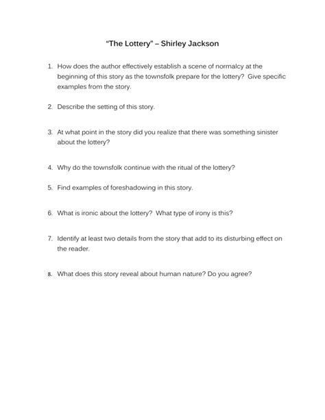 Lottery by shirley jackson study guide questions. - Servis manual printer hp laserjet 1005.