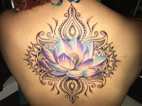 Lotus mandala tattoo