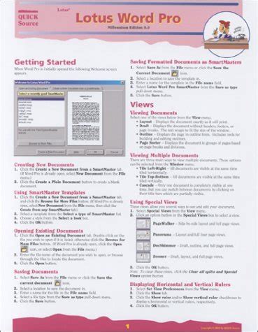 Lotus word pro millennium edition 9 0 quick source guide. - Daisy model 99 bb gun manual.
