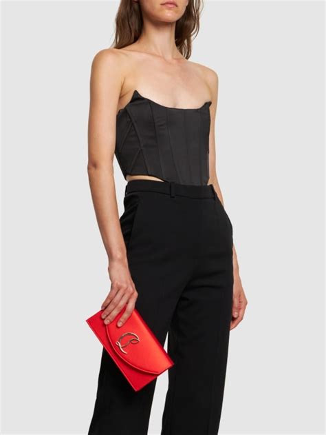 Loubi54 - Clutch - Crepe satin - Ole - Christian Louboutin