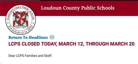 Loudoun county schools closed. Loudoun County Public Schools announced Wednesday night that schools will be closed Thursday. Officials closed schools and the administrative office due to impending bad weather. 