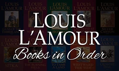 Louis l'amour books in order