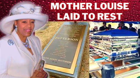 70°. Louise Patterson, the wife of the late G.E. Patterson and Presiding Bishop of Church of God in Christ, died Sunday, November 20.. 