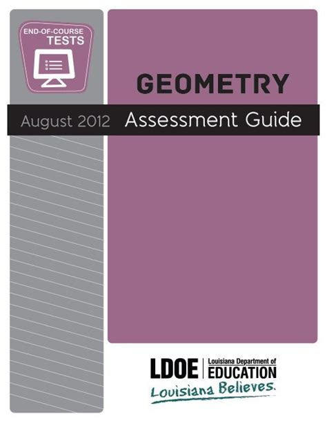 Louisiana Geometry Eoc Workbook Key