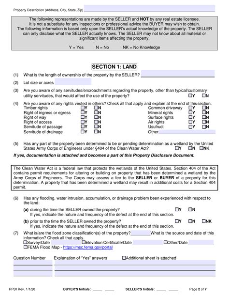 Louisiana Property Disclosure Exemption Form Download Fillable PDF