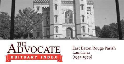 Louisiana advocate obituaries. Browse Baton Rouge local obituaries on Legacy.com. Find service information, send flowers, and leave memories and thoughts in the Guestbook for your loved one. 