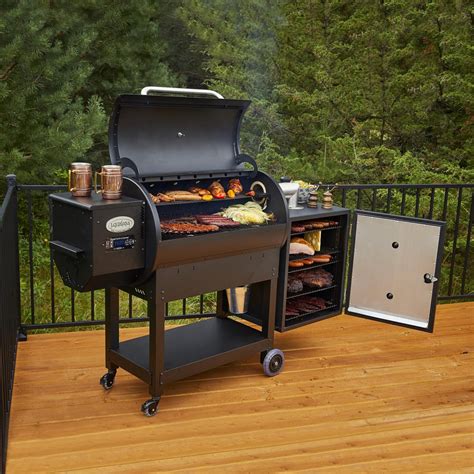 The Black Label Series by Louisiana Grills is flavor redefined. The 1000 Black Label Grill exemplifies outdoor cooking at its finest. The 1000 sq. in. cooking space will more than satisfy the backyard entertainer's dream. With the 180° to 600°F temperature range, 8-in-1 cooking versatility, slide plate flame broiler, and 18 lb. hopper, the ....