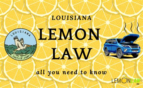 Louisiana lemon law. Things To Know About Louisiana lemon law. 