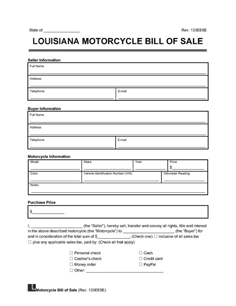 Motorcycle insurance is required in Louisiana, the minimum coverage limits are: $10,000 bodily injury coverage per person. $20,000 bodily injury coverage per accident. $10,000 property damage coverage per accident. Remember, the minimum liability requirements kick in during the event of a collision with another vehicle. 