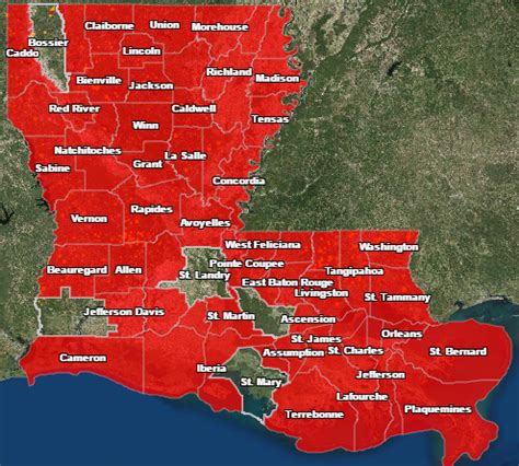 Louisiana parish burn ban map. Search the Louisiana Birth Records Index Database through the Secretary of State, and order certified copies of birth certificates for births that occurred in Louisiana more than 100 years from the end of the current calendar year. The only birth records that are available prior to 1911 are from Orleans Parish. 
