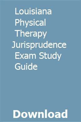 Louisiana physical therapy jurisprudence exam study guide. - 1955 manuale del proprietario del trattore ford.
