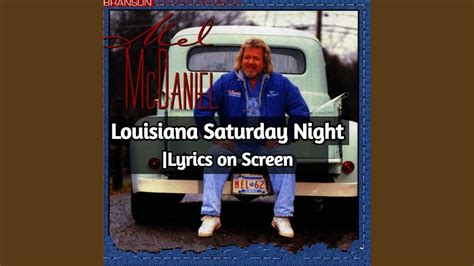 Louisiana saturday night. The Meaning Behind The Song: Louisiana Saturday Night by Benjy Davis Benjy Davis is an American singer-songwriter known for his heartfelt lyrics and soulful … 