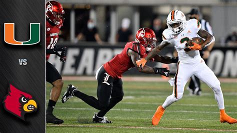 Louisville vs miami fl. Louisville has the 26th-ranked rushing offense in the FBS (189.9 yards per game). It takes on Miami (FL)’s sixth-ranked rushing defense, which allows 85.3 on the ground. Miami (FL) vs. Louisville Prediction and Pick. Our prediction for Miami (FL) vs. Louisville is the Cardinals (-108 on the moneyline) as the pick to win. 