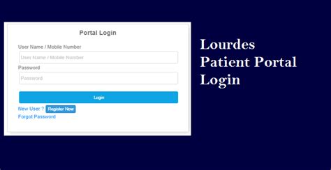 Lourdes patient portal login. Things To Know About Lourdes patient portal login. 