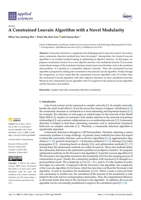 Louvain algorithm paper.  Abstract&mdash;We present a new distributed commu...