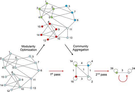 Louvain algorithm paper.  The Newman algorithm begins by The Louvain al...