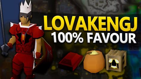 Lovakengj favour. **UPDATE** Distributing the mining controls now gives you 4% favor per control handed out, for a total of 20% if you deliver all 5! Once you get 65% favor, c... 
