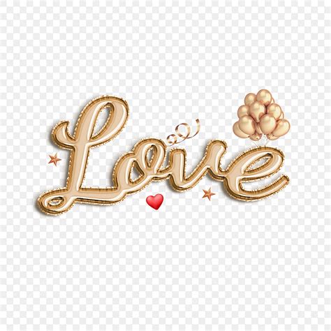 Love Fonts With Balloon Font Effect PSD For Free Download