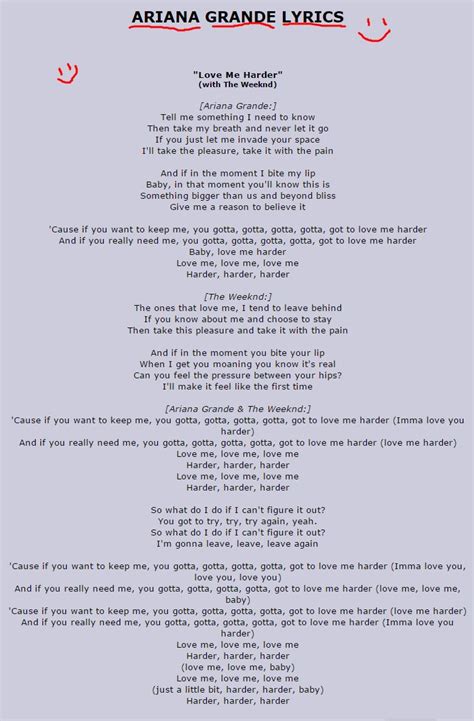 Love Me Harder Testo Ariana Grande Angolo Testi. 