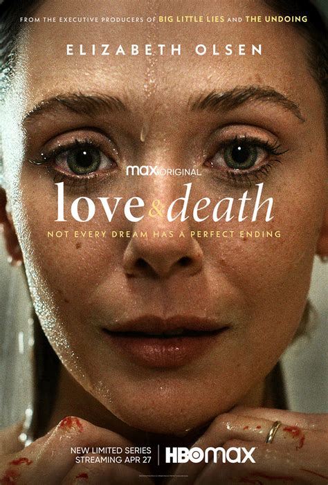 Love and death. Love & Death estreou na HBO Max em 27 de abril de 2023, com os três primeiros episódios disponíveis imediatamente e o restante estreando semanalmente até 25 de maio. [14] No Reino Unido , a série estreou em 7 de setembro de 2023, na plataforma de streaming sob demanda da ITV , ITVX. 