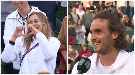 Love is in the air at Wimbledon. Stefanos Tsitsipas and Paula Badosa are dating