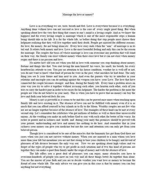 Love or Money PDF Love Reason Scribd. 