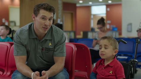 Love shriners kaleb. I find Caleb (kid from Shriners Hospital ads)quite cute, although I initially detested his high-pitched 'This is MY story: I've broken my bones 1,739 times!!!' stuff. The newer one where he salutes Alec and chirps 'Aye Aye, Cap'n' cracks me up. 