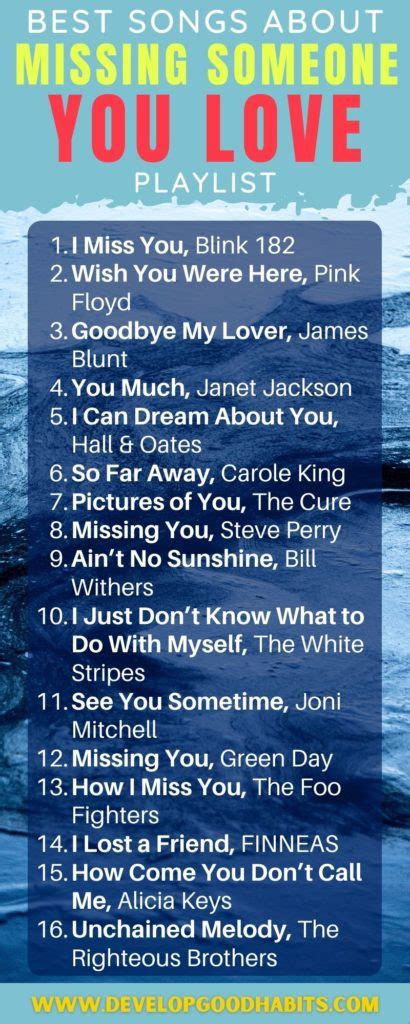 Love song when you miss someone.  Songs about missing someone explore the ...