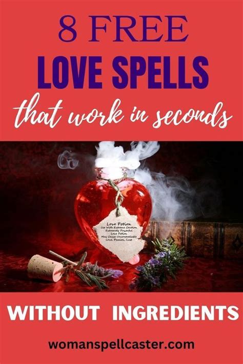 Love spells without ingredients.  If you&rsquo;re manifesting love, warding off Discove...