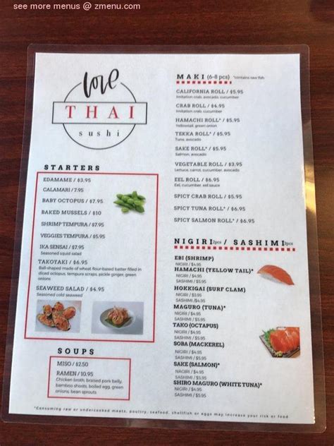 Love thai sushi at the fountains menu. Although sushi has become a popular dish in Thailand, it is not necessarily a traditional Thai food. Sushi was actually introduced to Thailand in the early 1980s, but it has since become a staple in the country’s cuisine. Despite its popularity in Thailand, its origins can be traced back to Japan. So, while sushi can be found in Thailand, it ... 