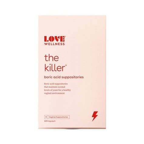 Love Wellness The Killer Boric Acid Suppositories - 14ct. Love Wellness. 4.8 out of 5 stars with 4620 ratings. 4620. $17.99. ... Save 25% on Love Wellness Metabolove.