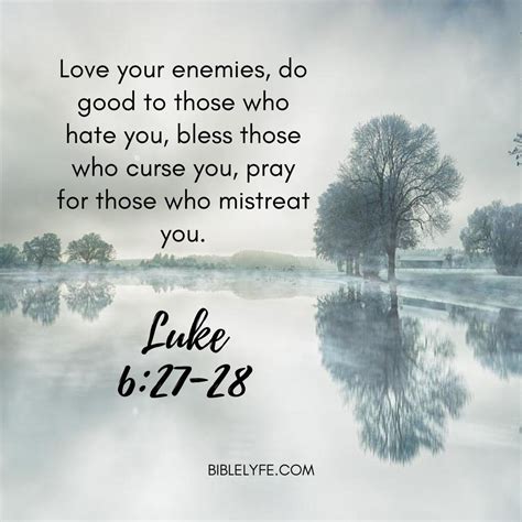 Love your enemies bible verse. Matthew 5:44, the forty-fourth verse in the fifth chapter of the Gospel of Matthew in the New Testament, also found in Luke 6:27–36, is part of the Sermon on the Mount.This is the second verse of the final antithesis, that on the commandment to "Love thy neighbour as thyself".In the chapter, Jesus refutes the teaching of some that one should "hate [one's] … 