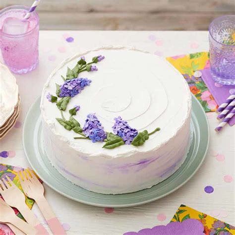 Lovely Lilac Flower Cake Wilton