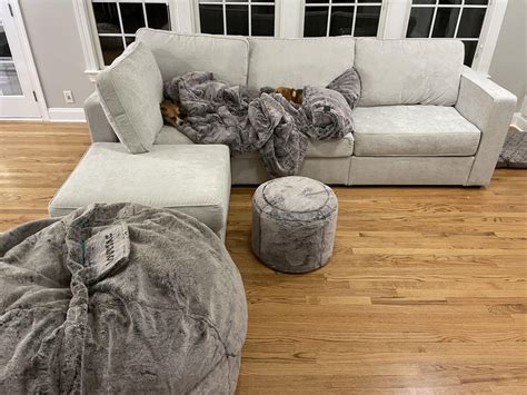 Lovesac reddit. Feb 23, 2024 ... It's comfy, and super good quality, I have two long hair cats who occasionally get caught scratching yet, yet I don't notice any damage. It's ... 