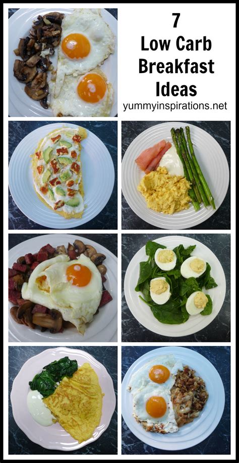 Low Carb Breakfast Menu Ideas and Recipes