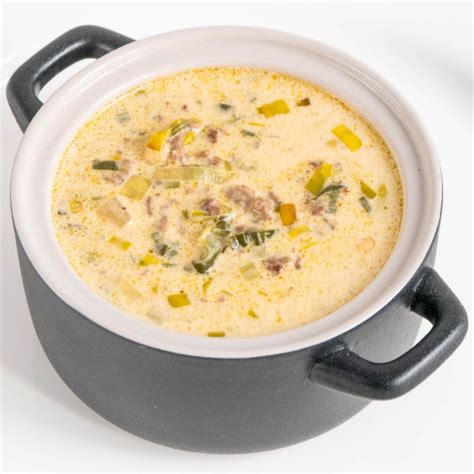 Low Carb German Leek And Cheese Soup With Ground …