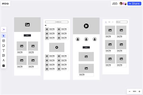 Low Fidelity Wireframe Template Example For Teams Miro