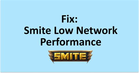 Low Network Performance : r/Smite - Reddit